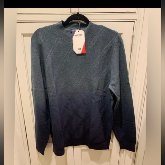 NWT Dronison Men's Size Medium Ombre Gray Sweater Acrylic Blend - Picture 1 of 12